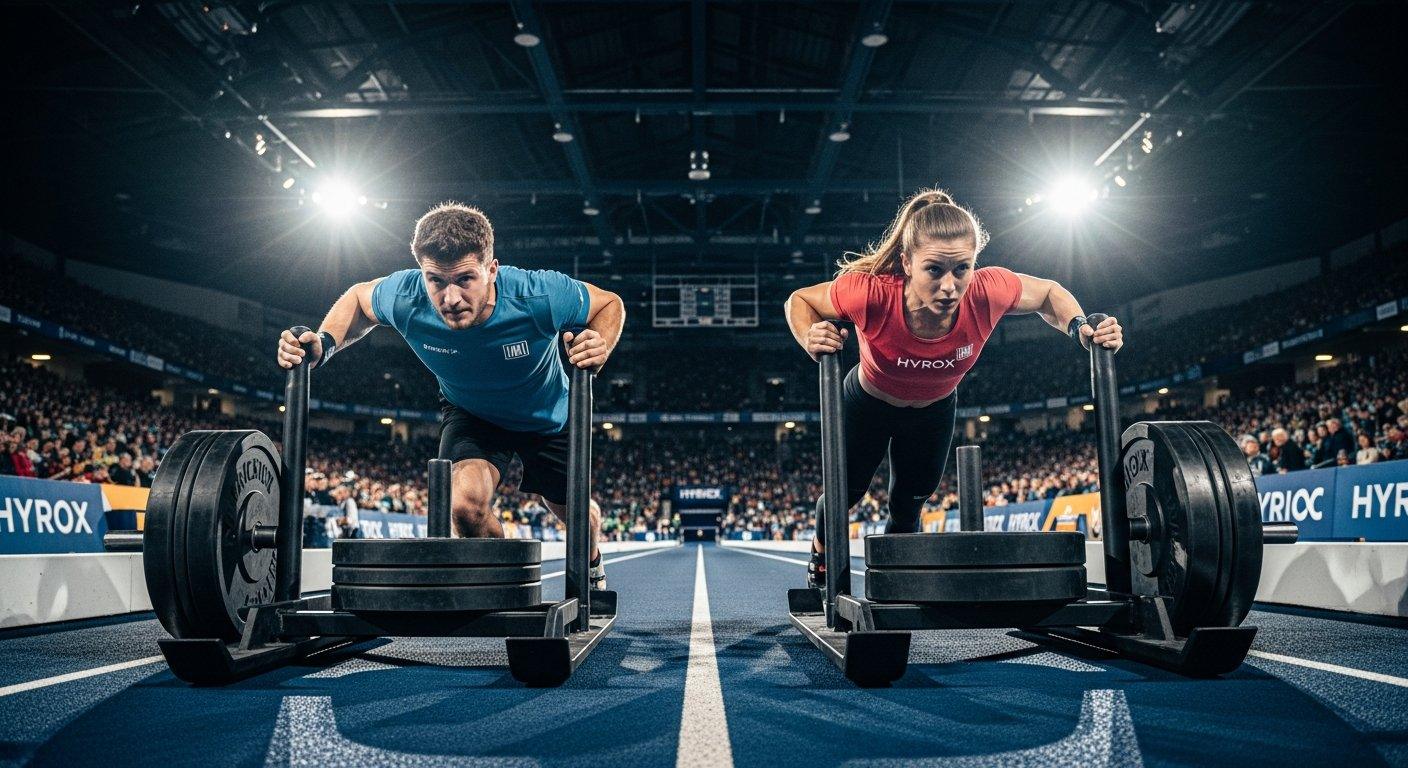 Czy w zawodach Hyrox występują różne obciążenia dla kobiet i mężczyzn?