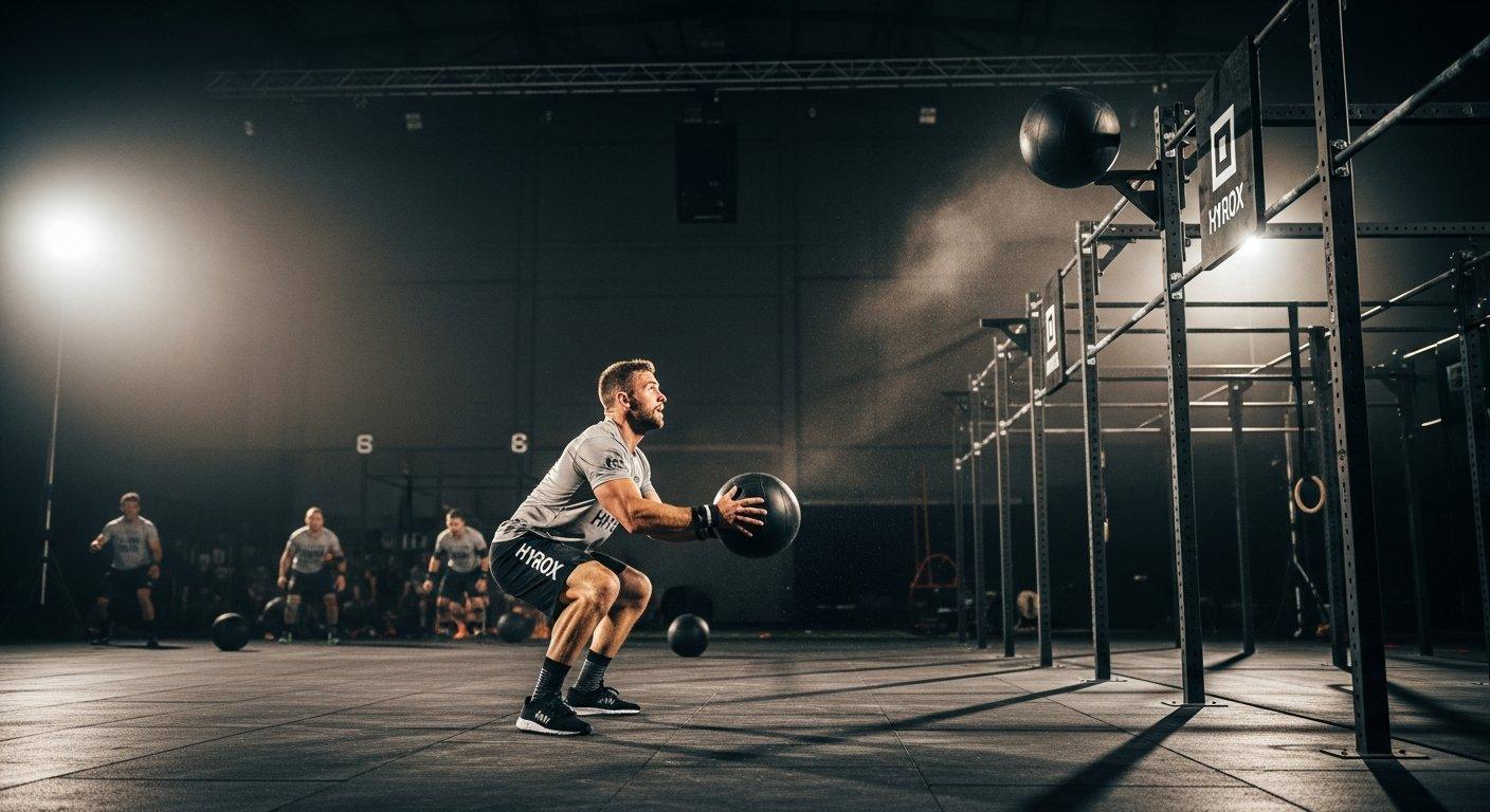 Jak wygląda konkurencja Wall Balls na ostatniej stacji Hyrox i jak trenować do niej wytrzymałość?
